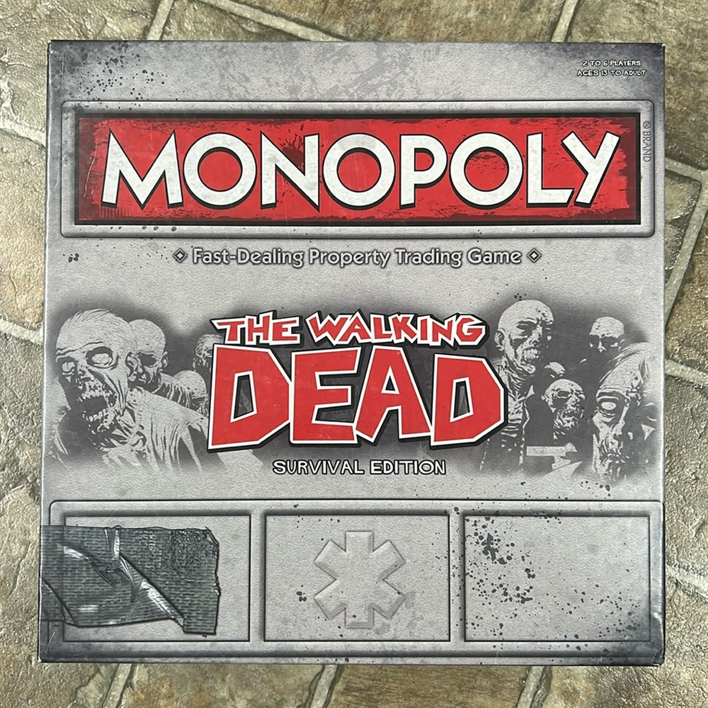 Monopoly The Walking Dead Survival Edition 2013 Board Game